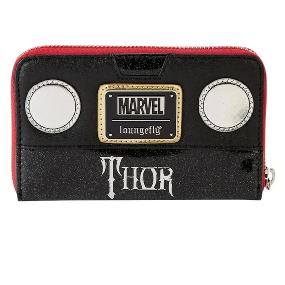Loungefly Handbags - NWT Loungefly Marvel Metallic Thor Cosplay Zip Around Wallet